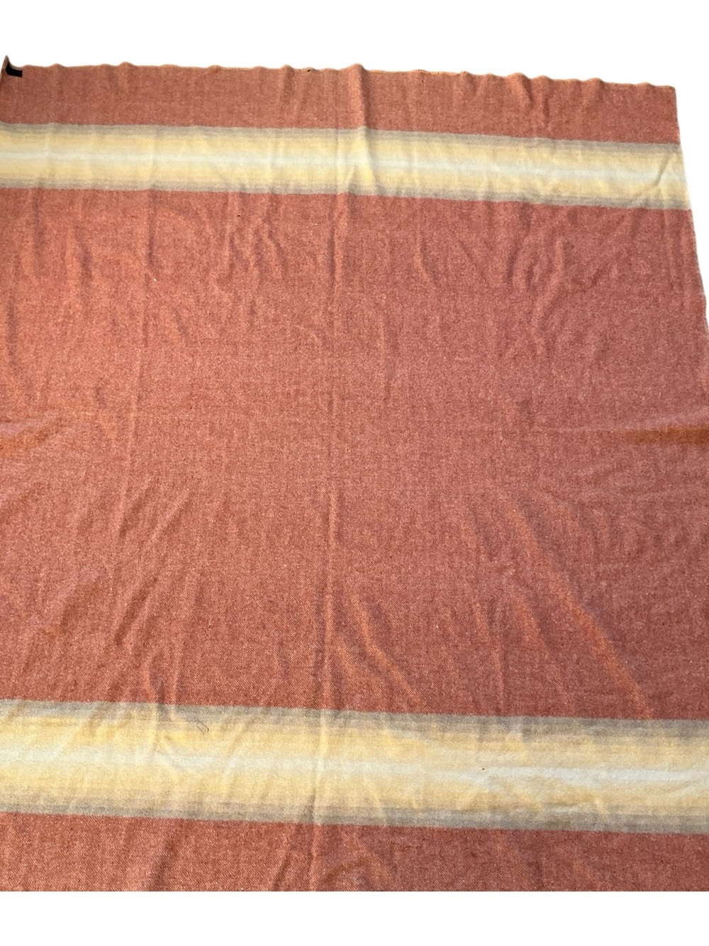 Vintage Pendleton wool reversible blanket 68 x 77 USA made
